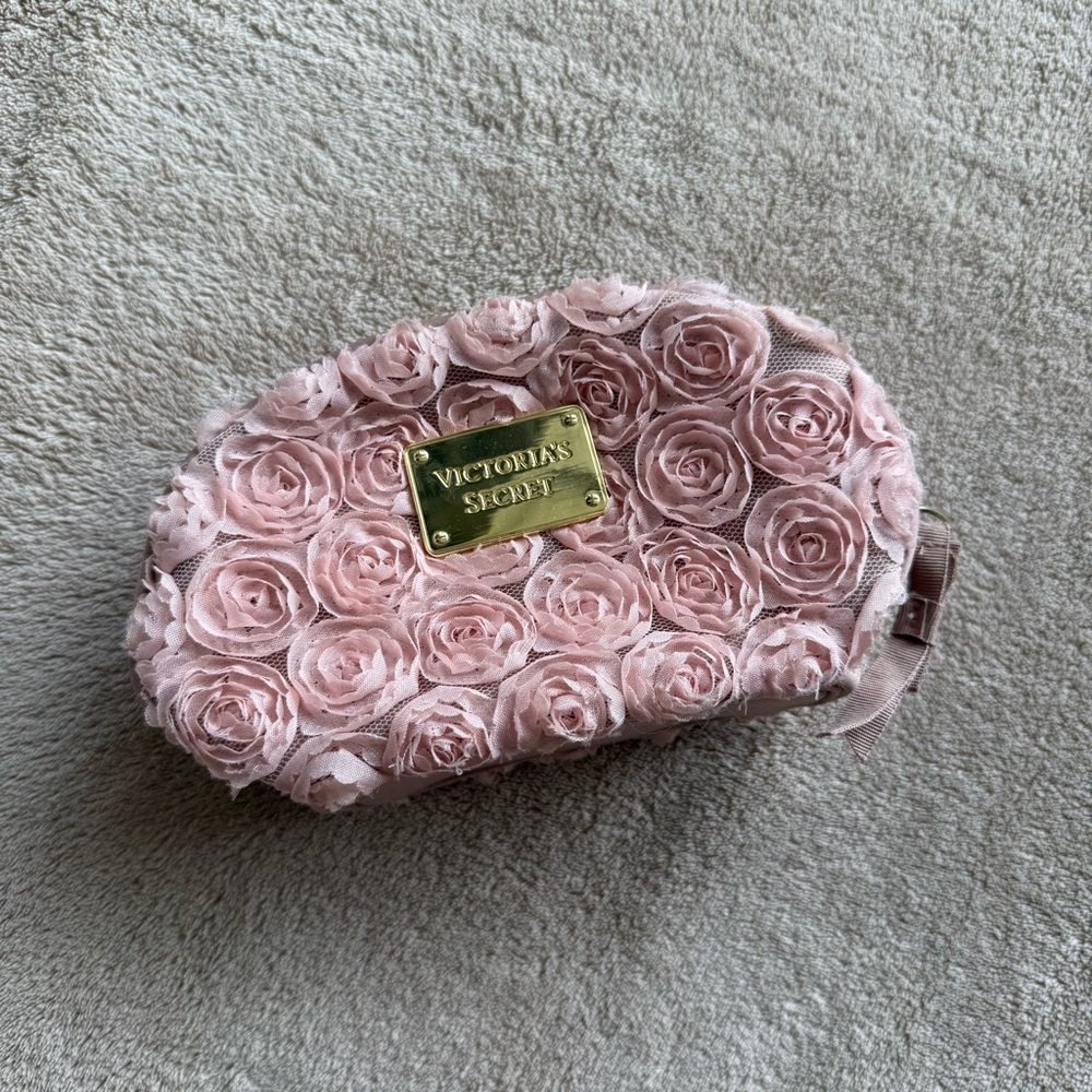 Victoria's Secret Pink Rose Cosmetic Case